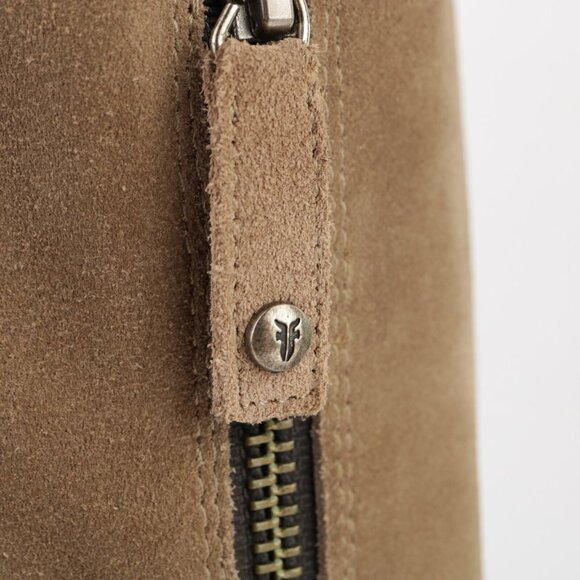 Frye Womens Sacha OTK Riding Boot Size 6.5 Tan Suede Western Block Heel Pointed - Picture 10 of 16